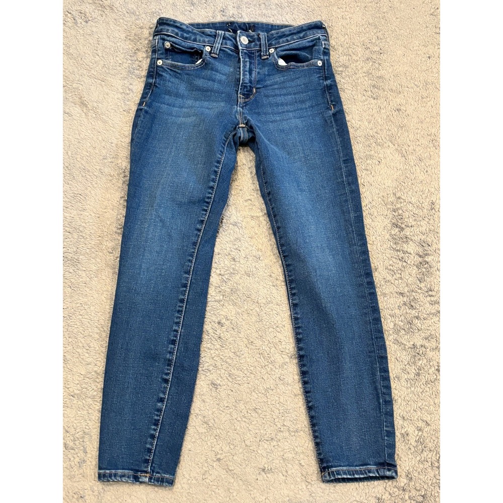 GAP Denim Jeans Womens 26x25 Skinny Blue Stretch Dark Wash Casual